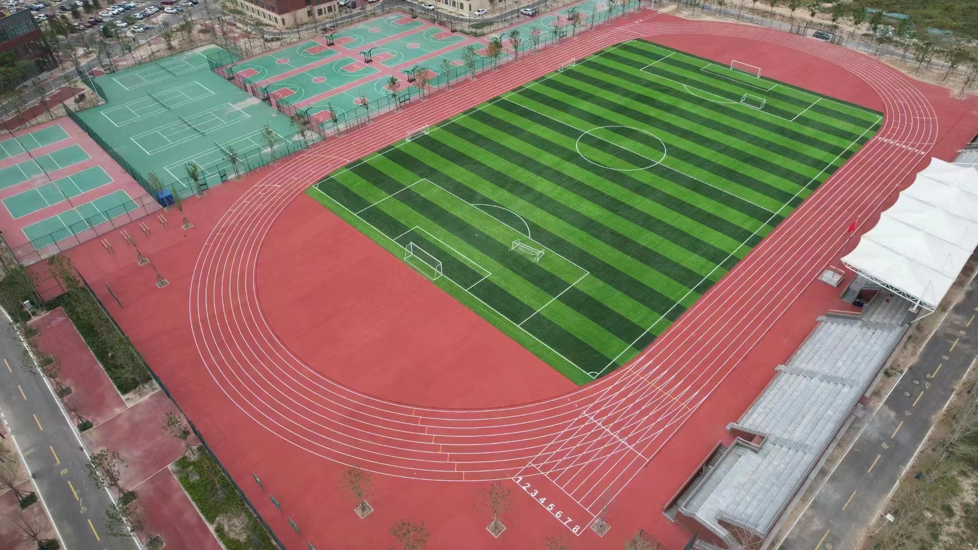 桂林市足球场人造草坪新国标塑胶跑道 - 排名